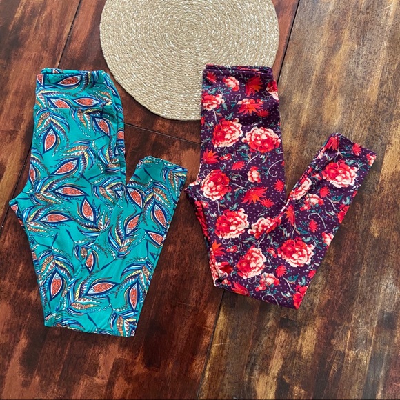LuLaRoe Pants - 💜 LuLaRoe 2 pairs OneSize Leggings